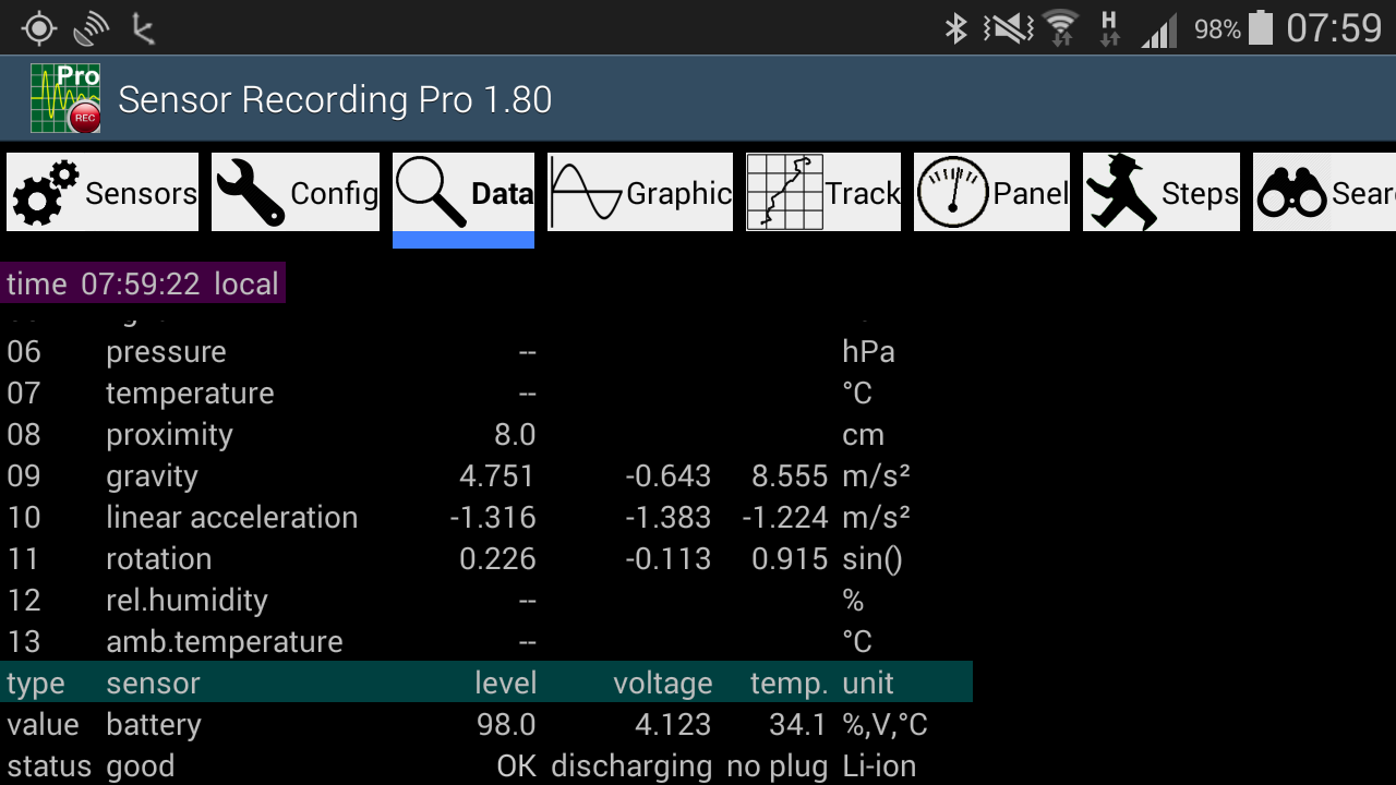 Battery Values
